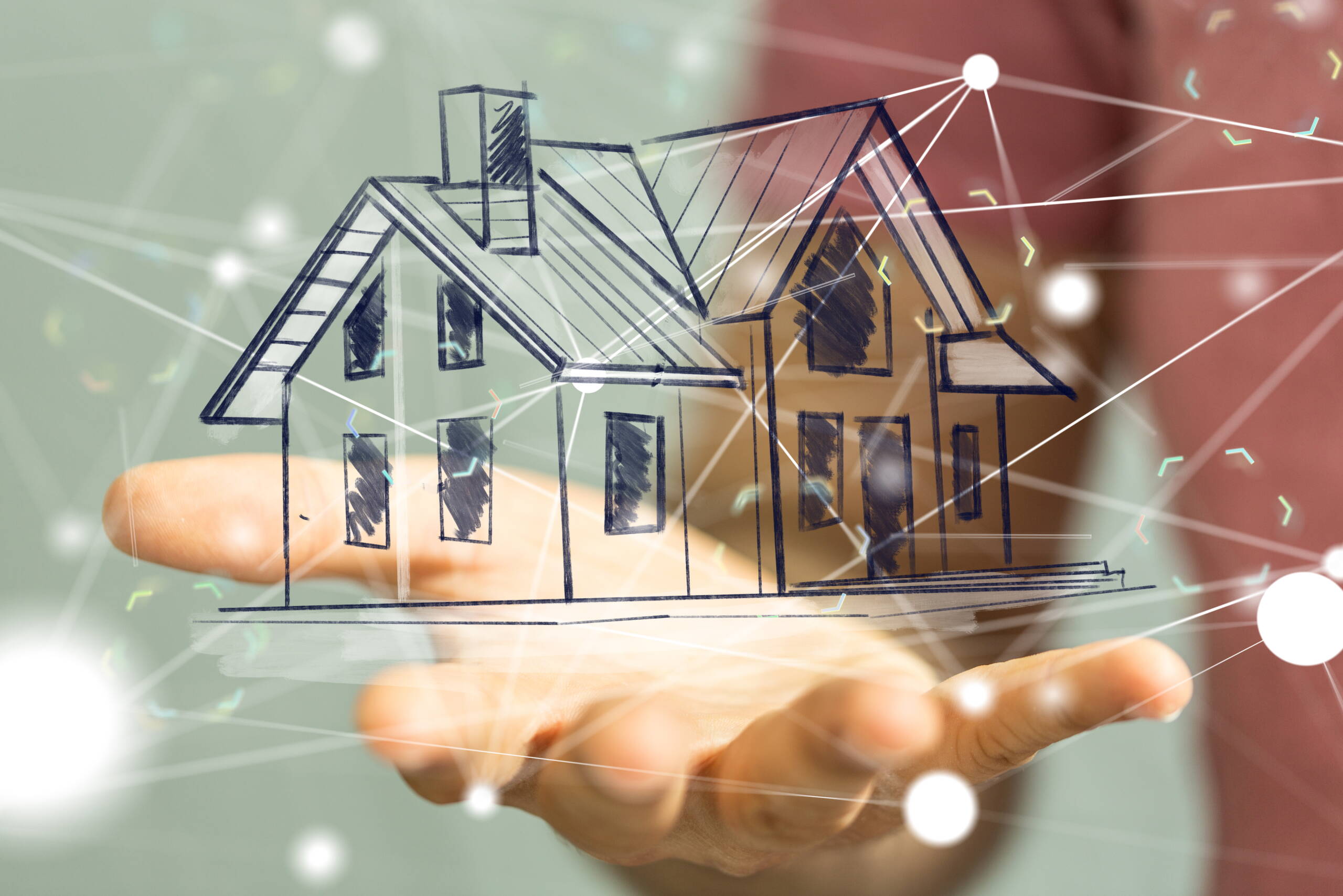 UrbanCasa ihr Eigenheim, Hand mit Haus